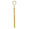 Gold Hollow Latin Cross Pendant
