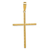 Gold Hollow Latin Cross Pendant
