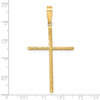 Gold Hollow Latin Cross Pendant