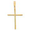 Gold Hollow Latin Cross Pendant