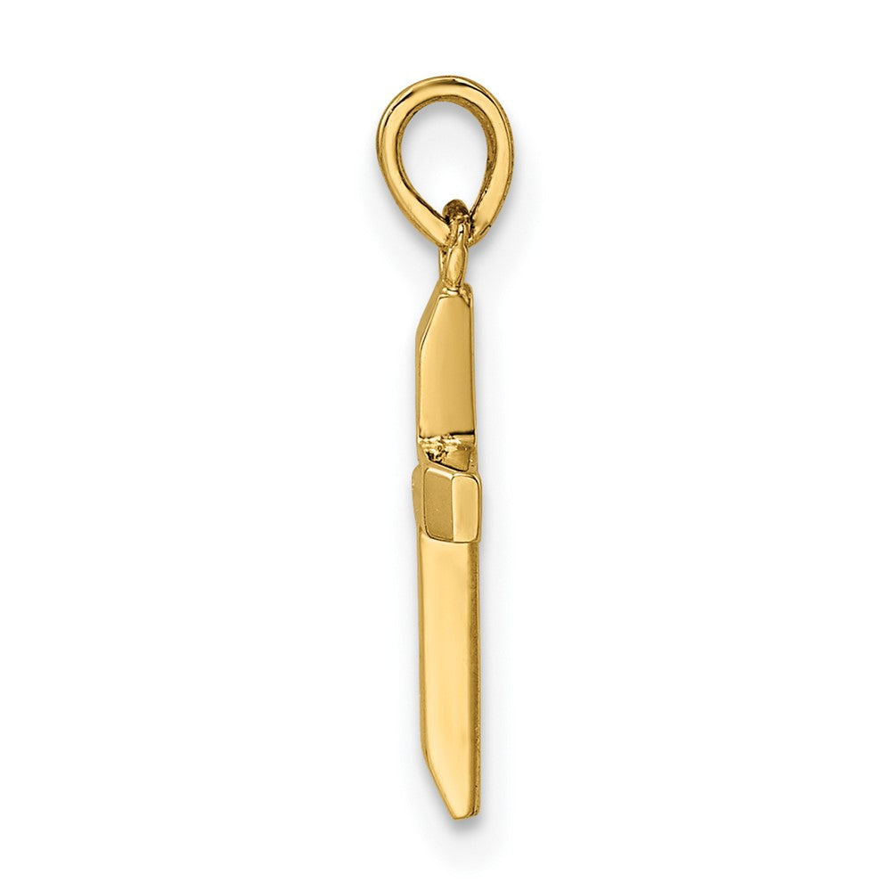 Gold Latin Cross Pendant