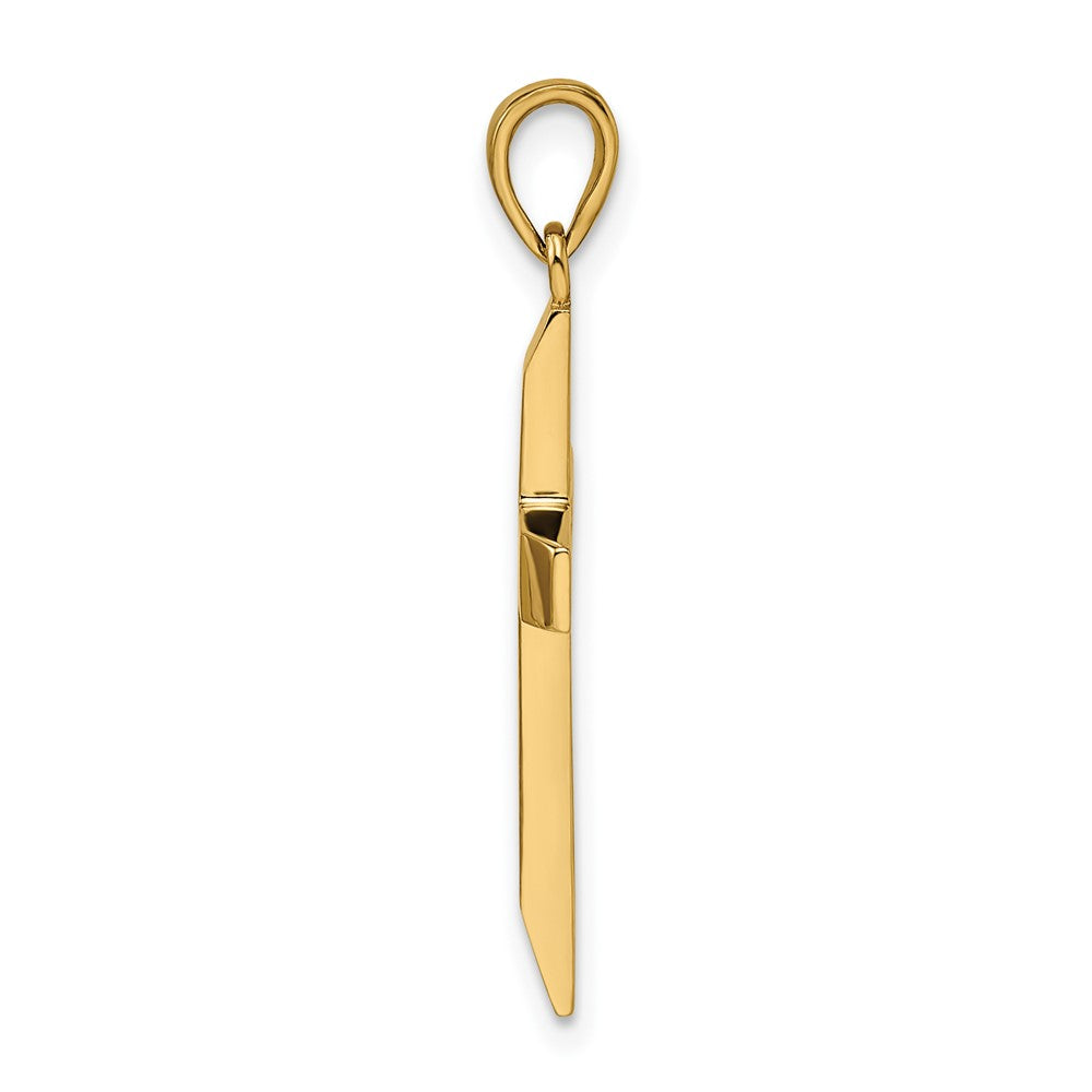 Gold Latin Cross Pendant