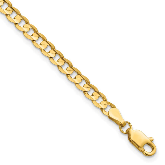 Gold (10K & 14K) Open Concave Curb Chain