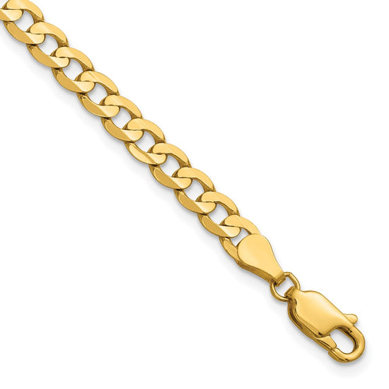 Gold (10K & 14K) Open Concave Curb Chain