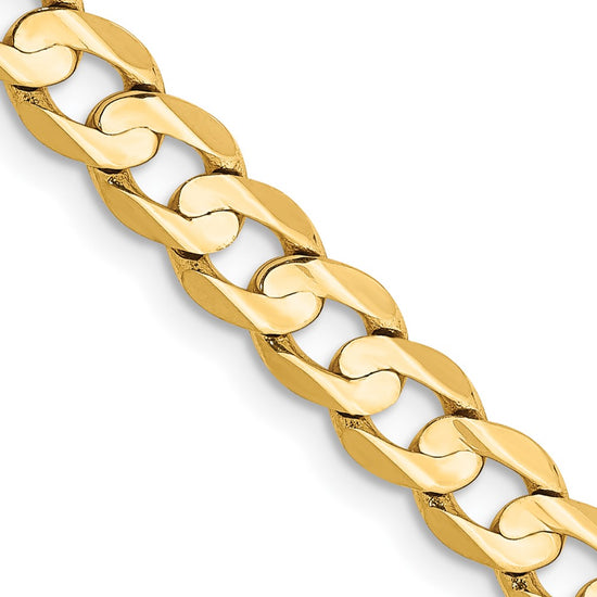 Gold (10K & 14K) Open Concave Curb Chain