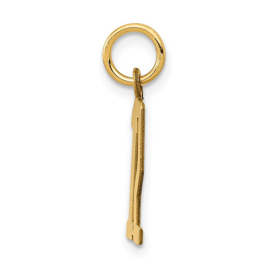 14k Small Elongated Number 12 Charm