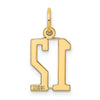 14k Small Elongated Number 12 Charm