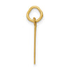 14k Small Elongated Number 17 Charm