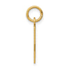 14k Small Elongated Number 22 Charm