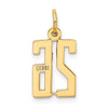 14k Small Elongated Number 26 Charm