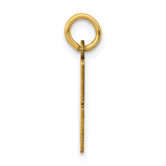 14k Small Elongated Number 28 Charm