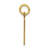 14k Small Elongated Number 28 Charm
