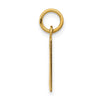 14k Small Elongated Number 30 Charm