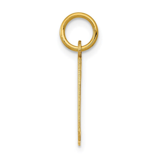 14k Small Elongated Number 31 Charm