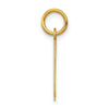 14k Small Elongated Number 31 Charm