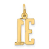 14k Small Elongated Number 31 Charm