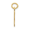 14k Small Elongated Number 32 Charm