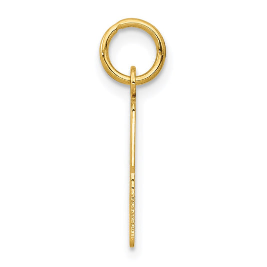 14k Small Elongated Number 33 Charm