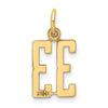 14k Small Elongated Number 33 Charm