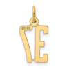 14k Small Elongated Number 37 Charm