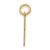 14k Small Elongated Number 48 Charm