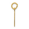 14k Small Elongated Number 50 Charm
