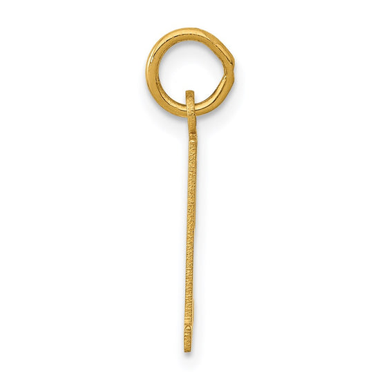 14k Small Elongated Number 51 Charm