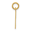 14k Small Elongated Number 51 Charm