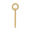 14k Small Elongated Number 60 Charm