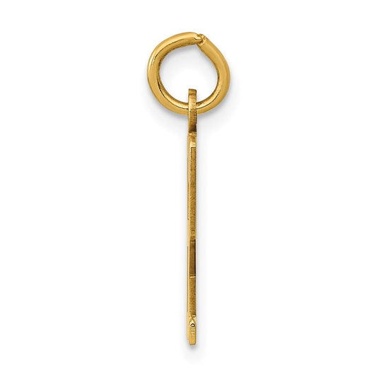14k Small Elongated Number 62 Charm