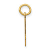 14k Small Elongated Number 64 Charm