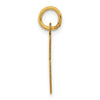 14k Small Elongated Number 66 Charm
