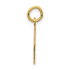 14k Small Elongated Number 72 Charm