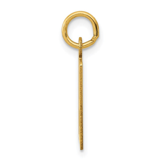 14k Small Elongated Number 79 Charm