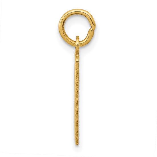 14k Small Elongated Number 80 Charm
