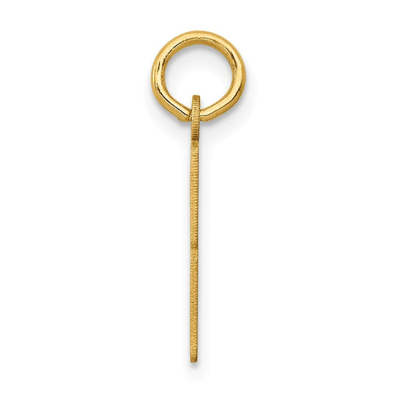 14k Small Elongated Number 83 Charm