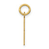 14k Small Elongated Number 83 Charm