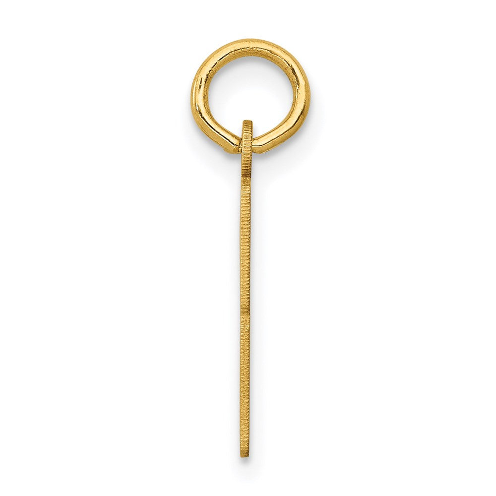 14k Small Elongated Number 83 Charm