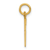 14k Small Elongated Number 86 Charm