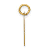 14k Small Elongated Number 88 Charm