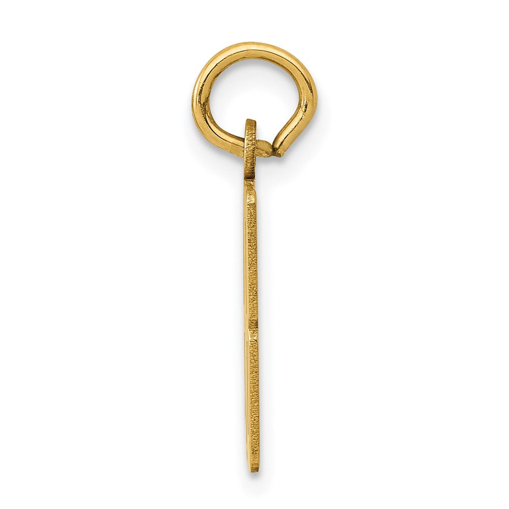 14k Small Elongated Number 88 Charm