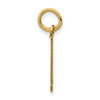 14k Small Elongated Number 91 Charm