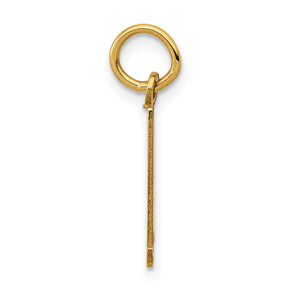 14k Small Elongated Number 91 Charm