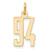 14k Small Elongated Number 94 Charm