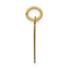 14k Small Elongated Number 97 Charm