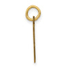 14k Small Elongated Number 98 Charm