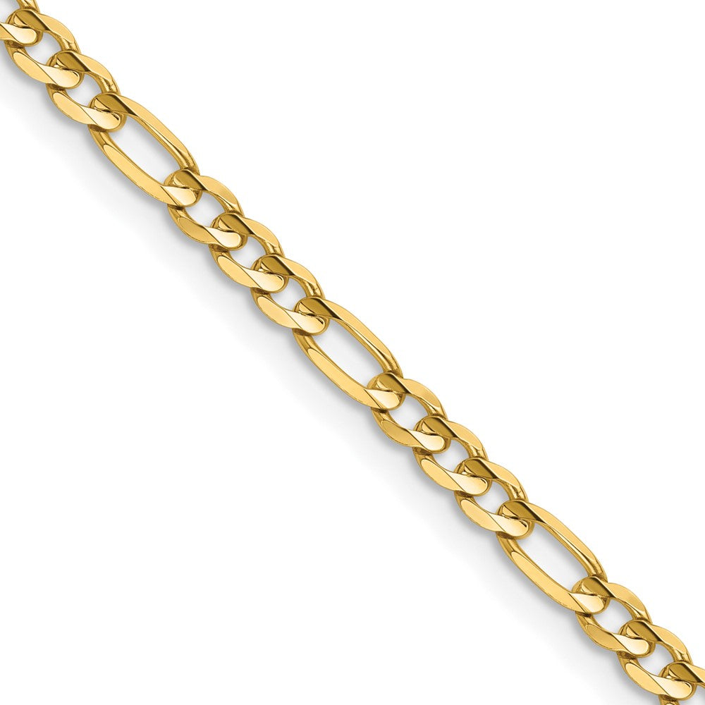 Gold (10K & 14K) Concave Open Figaro Chain