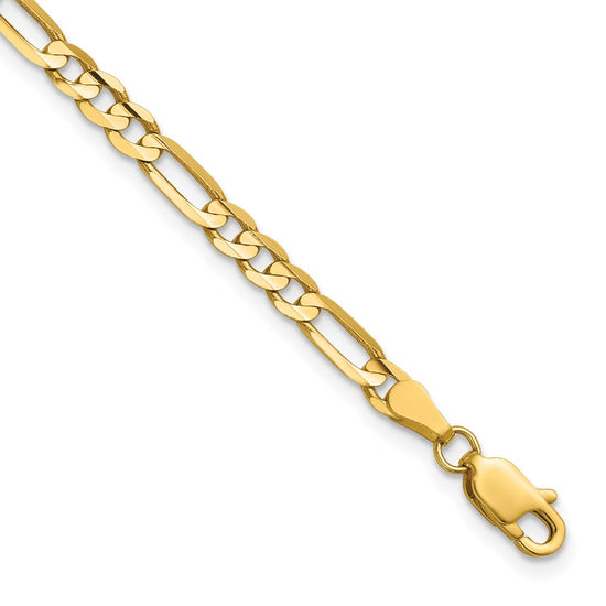 Gold (10K & 14K) Concave Open Figaro Chain
