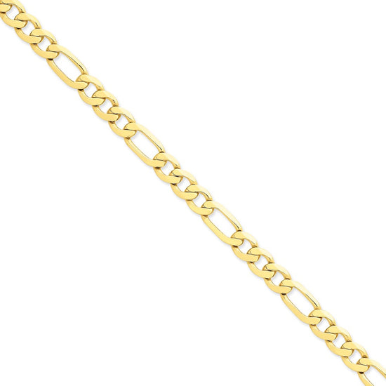 Gold (10K & 14K) Concave Open Figaro Chain
