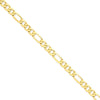 Gold (10K & 14K) Concave Open Figaro Chain